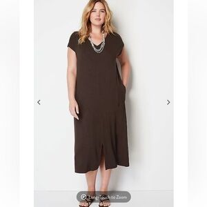 J.Jill V neck T - Shirt midi dress Small